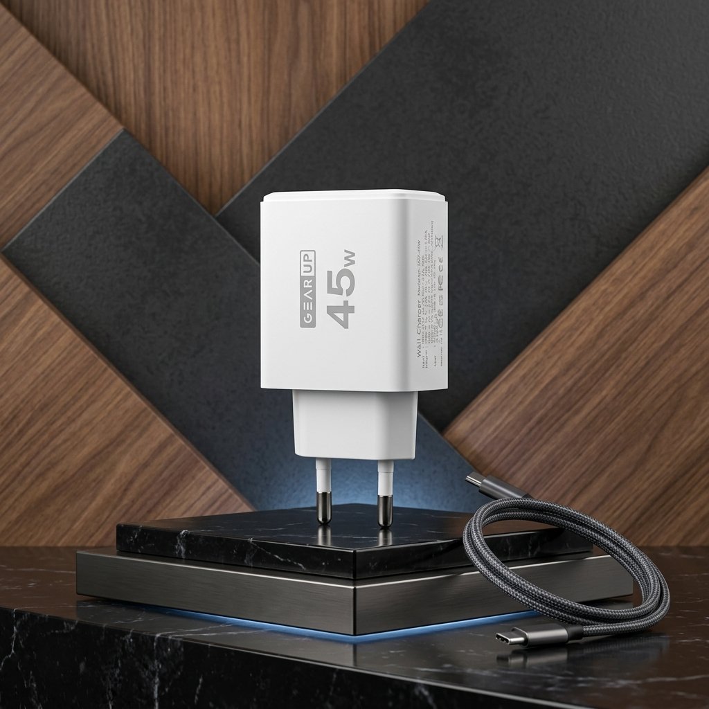Change_product_image_background_20260919232959 GearUP GP007 45W Fast Charging PD 3.0+ QC 3.0 USB Wall Charge - Image 1